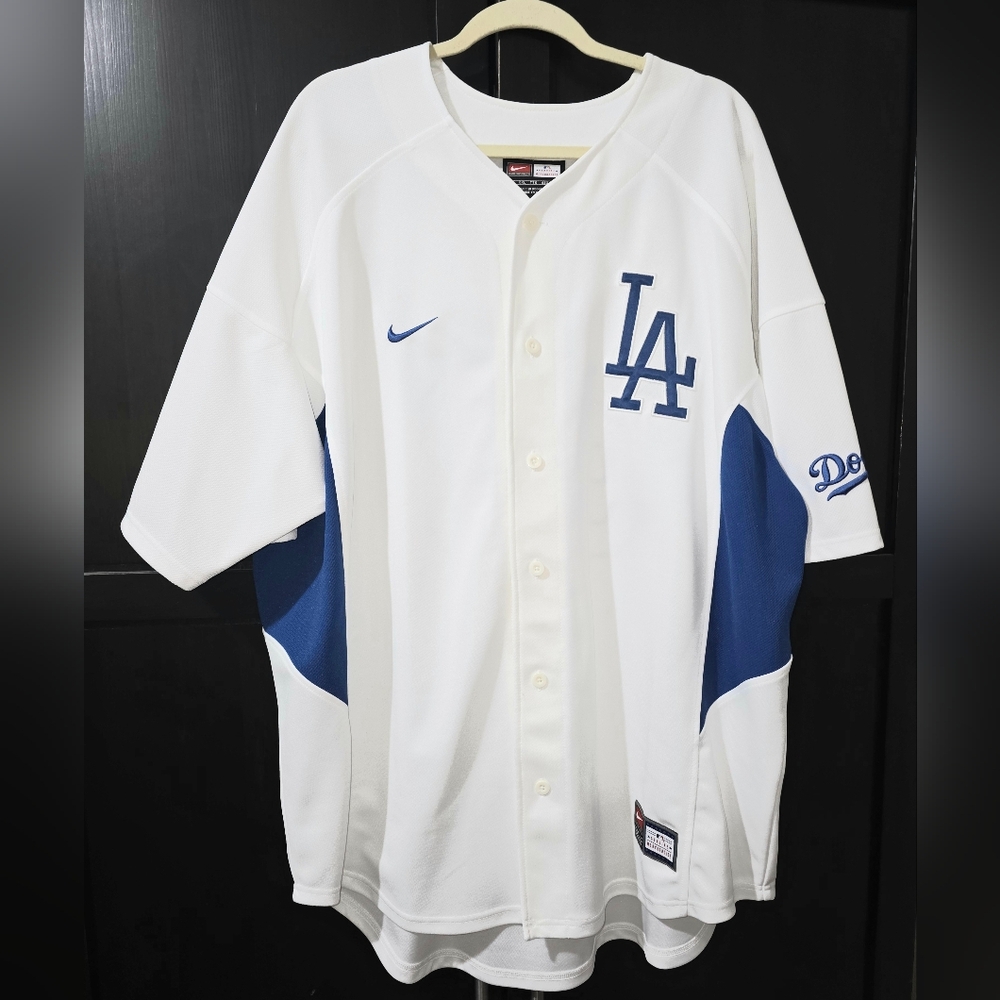 VINTAGE RARE Los Angeles Dodgers Eric Gagne #38 White NIKE MLB Jersey XXL 2XL